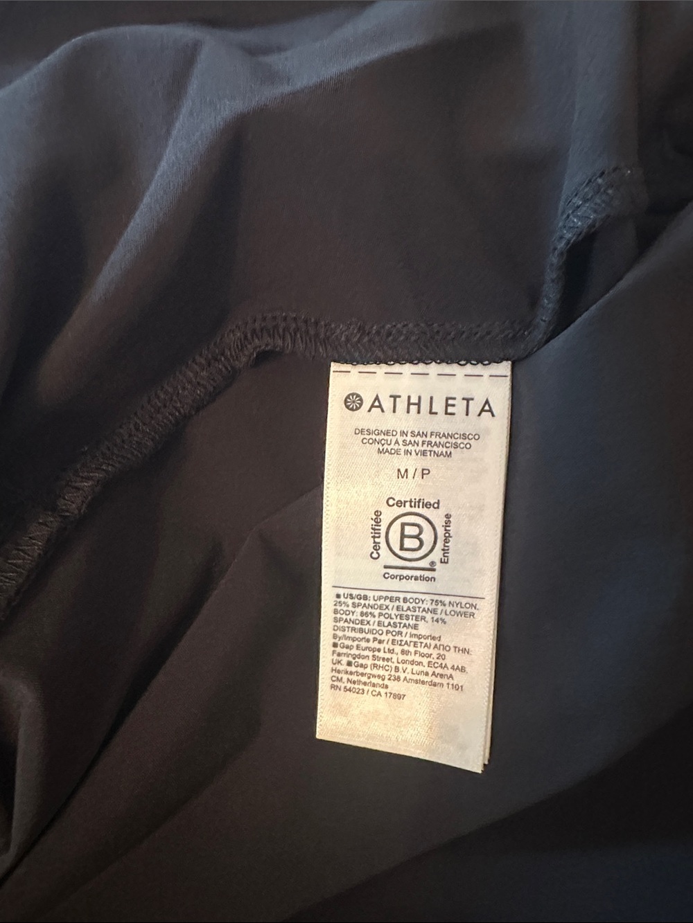 Athleta Elation Hybrid Black V-Neck Spaghetti-Strap Midi Dress NWOT - Picture 9 of 12